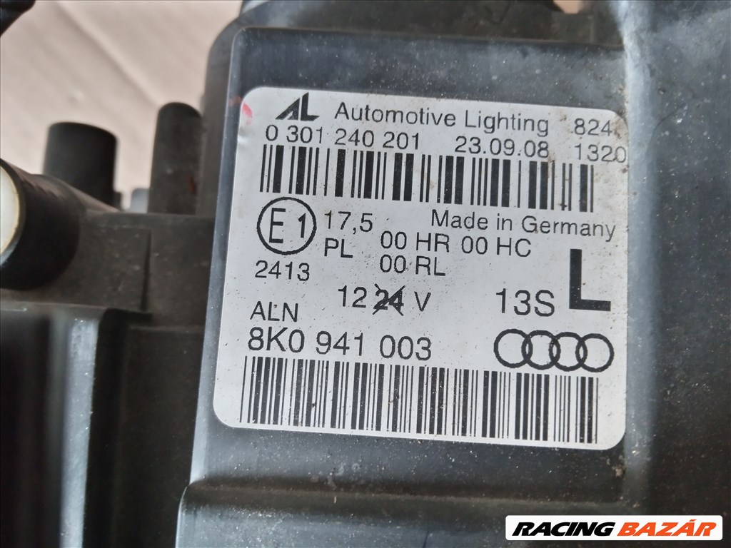 Audi A4 (B8 - 8K) bal halogén fényszóró  4. kép