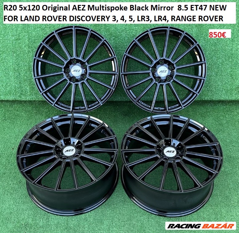 R20 5x120 Original AEZ Multispoke Black Mirror  8.5 ET47  1. kép