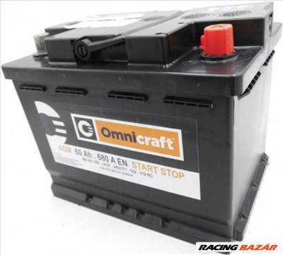 Omnicraft Start-Stop AGM 60 Ah akkumulátor