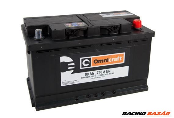 Omnicraft Start-Stop AGM 80 Ah akkumulátor 1. kép