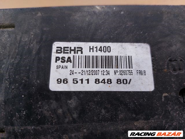 Peugeot 207 HDi FAP 90 intercooler  9651184880 3. kép