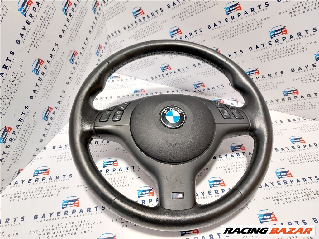 BMW E46 E39 X5 M kormány sportkormány bőrkormány multikormány bőr sport multi kormány (001709) 1. kép