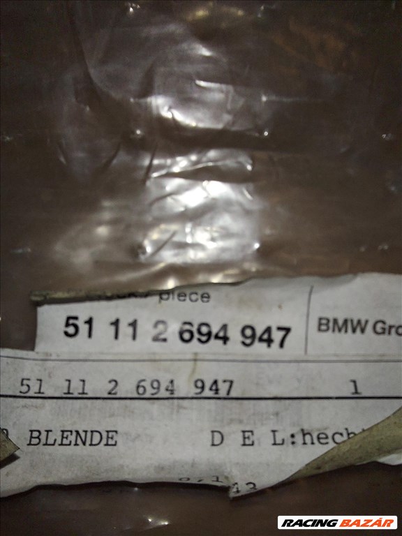 BMW 3-as sorozat E46 első lökhárító spoiler, M-es díszléc. 2. kép