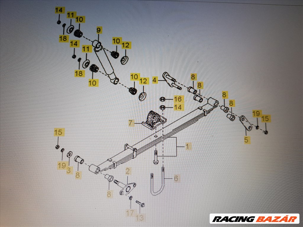 Kia K2500 és K2700 laprugó szilent akc. 2.990,-ft eladó 4. kép