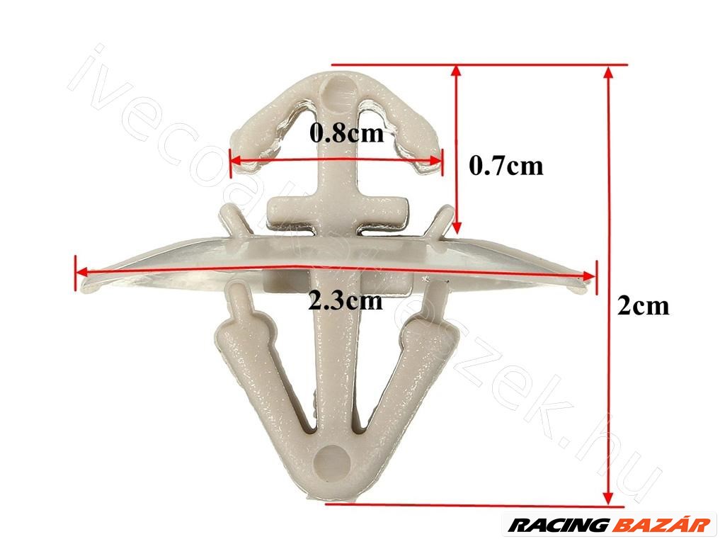 Oldaldísz patent alsó szürke IVECO DAILY III - IVECO EREDETI 500326896 2. kép