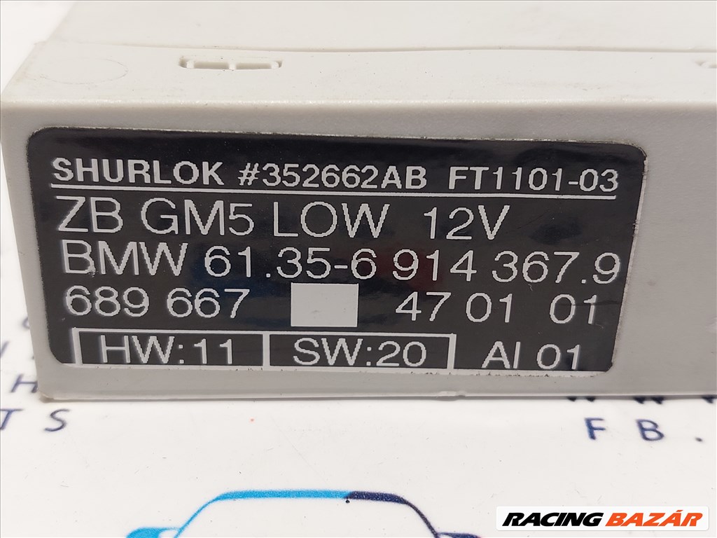 BMW E46 komfort ground modul elektronika GM 5 GM5 ZB Shurlok LOW eladó (888696)  61356914697 3. kép
