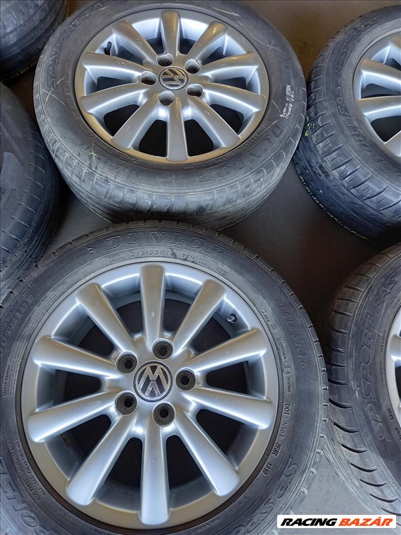 Vw Sharan 7x16  5x112 Gyári alu 215/55R16 nyári Dunlop Sxx1 2. kép