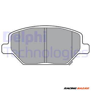 DELPHI LP3371 - fékbetétkészlet, tárcsafék OPEL VAUXHALL