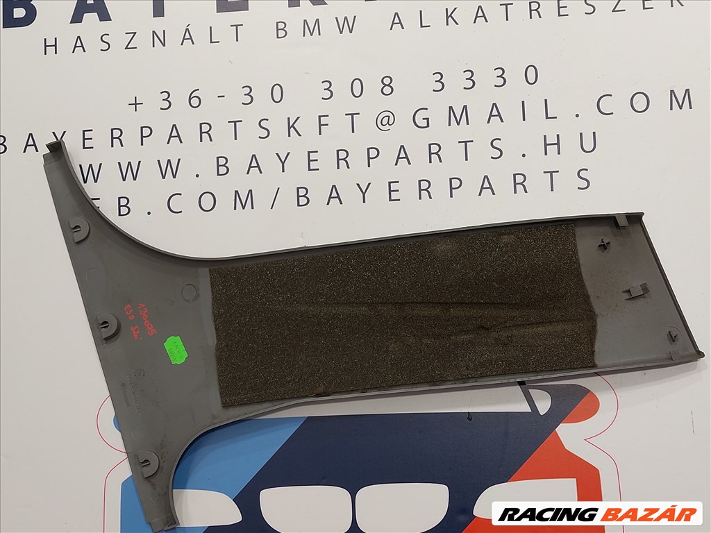 BMW E39 sedan touring szürke bal B oszlop alsó takaró borítás eladó (130075) 51438172421 4. kép