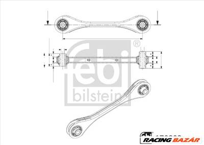 FEBI BILSTEIN 170803 - Lengőkar AUDI CUPRA SEAT SKODA VW