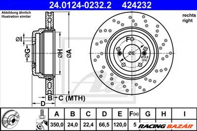 ATE 24.0124-0232.2 - féktárcsa BMW