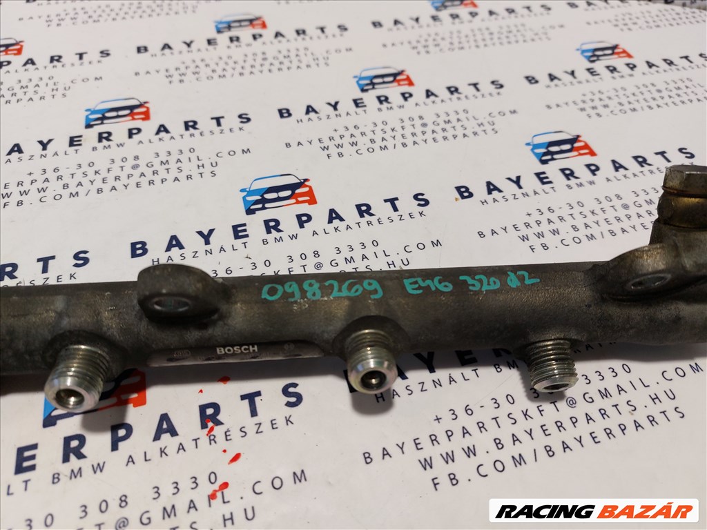 BMW E46 E87 E90 E60 X3 118d 120d 318d 320d 520d M47 közös rail nyomócső - üresen (098269)  7787164 0445214030 3. kép