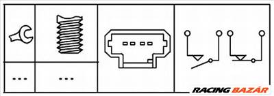 HELLA 6DD 008 622-811 - Féklámpa kapcsoló NISSAN OPEL RENAULT VAUXHALL