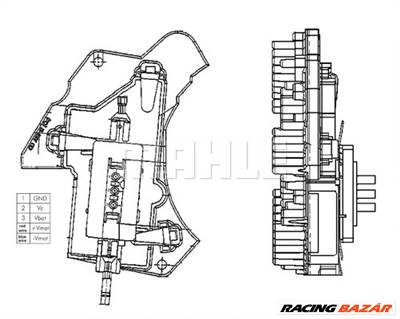 MAHLE ABR 24 000P - Szabályozó, belsőtér ventilátor CHRYSLER FIAT MERCEDES-BENZ