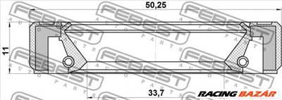 FEBEST 95GBY-35501111L - Féltengely szimmering SUBARU