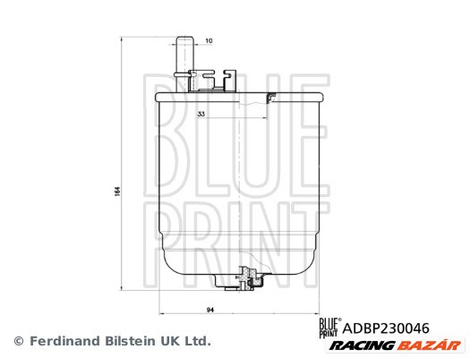 BLUE PRINT ADBP230046 - Üzemanyagszűrő HYUNDAI 1. kép