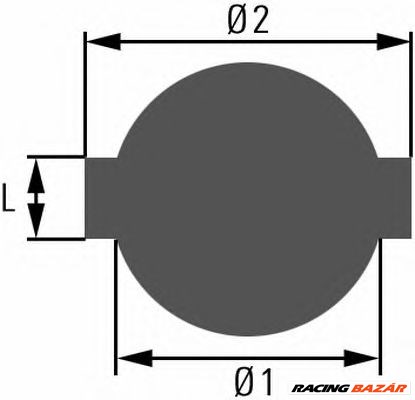 HELLA 8XY 008 530-001 - fedél, üzemanyagtartály ALFA ROMEO FIAT IVECO LANCIA 1. kép