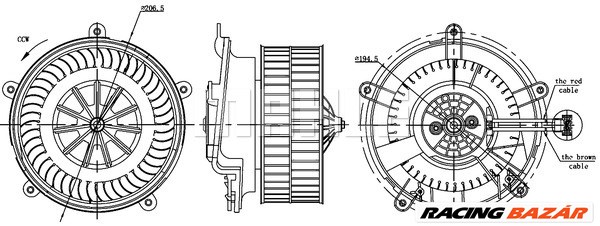 MAHLE AB 17 000S - Utastér-ventilátor BMW ROLLS-ROYCE 1. kép