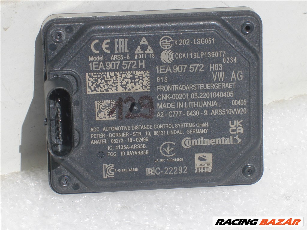 VW ID.3 ID.4 Adaptív tempómat szenzor 1EA907572 2020-tól 1. kép