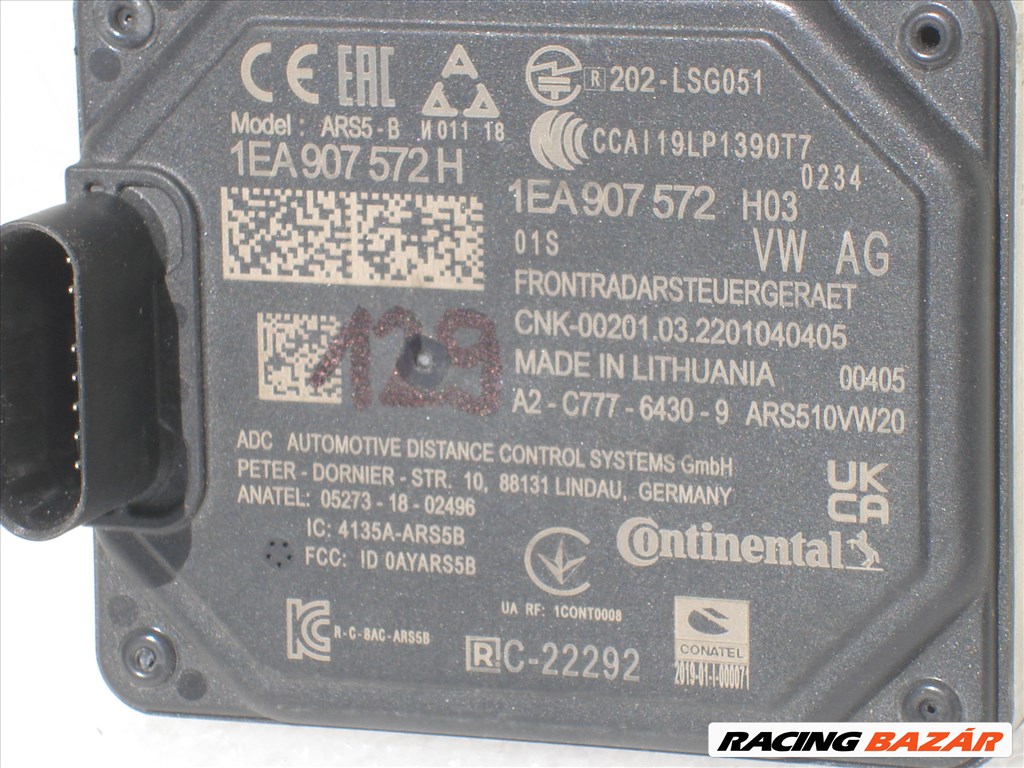 VW ID.3 ID.4 Adaptív tempómat szenzor 1EA907572 2020-tól 5. kép