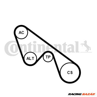 CONTINENTAL CTAM 5PK1150K1 - hosszbordás szíj készlet ABARTH ALFA ROMEO FIAT LANCIA OPEL VAUXHALL