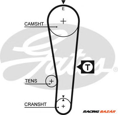 GATES 5382XS - vezérműszíj CHEVROLET MARUTI MARUTI SUZUKI SUBARU SUZUKI 1. kép