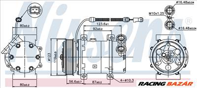 NISSENS 89339 Klímakompresszor SD6V12