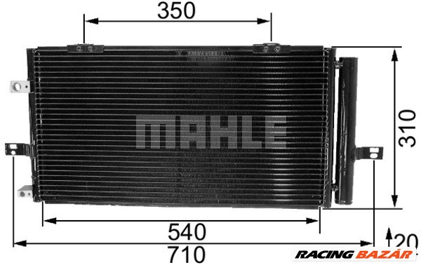 MAHLE AC 230 000S - klíma kondenzátor MG ROVER 1. kép