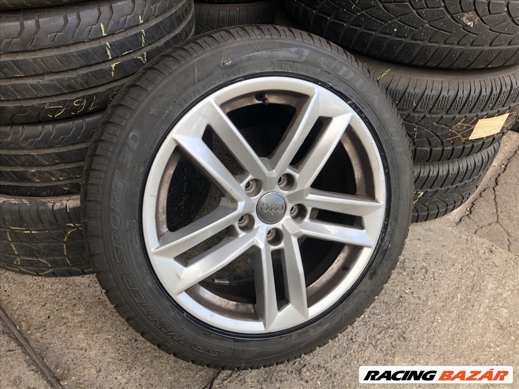 Audi A4 8W gyári 7,5X17-es 5X112-es ET38-as könnyűfém felni garnítúra eladó 2. kép