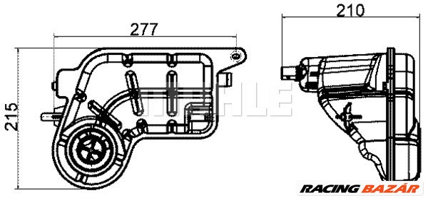 MAHLE CRT 20 000S - hűtőfolyadék kiegyenlítőtartály AUDI 1. kép