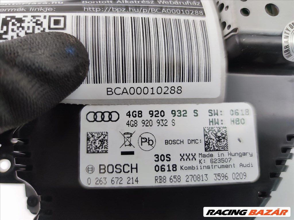 Audi A6 4G 3.0 BiTDI Óracsoport  4g8920932s 2. kép