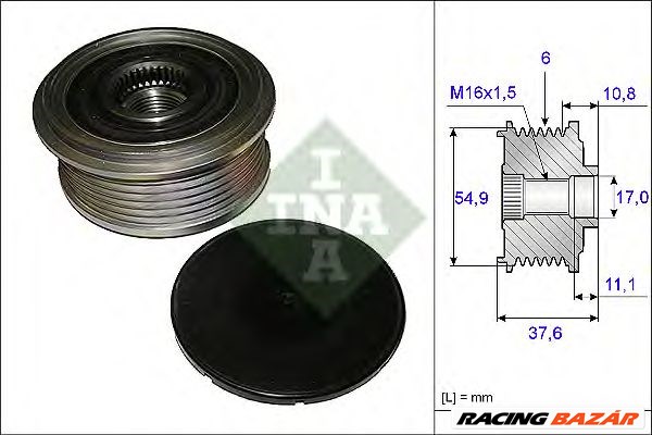 INA 535 0123 10 - generátor szabadonfutó MERCEDES-BENZ 1. kép