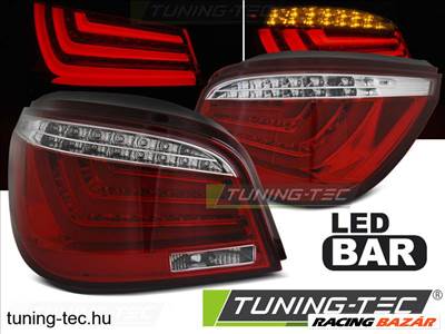 BMW E60 LCI 07-10 RED WHITE LED BAR Tuning-Tec Hát