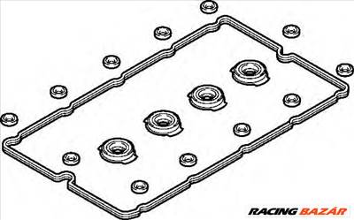 ELRING 389.080 - tömítéskészlet, szelepfedél FORD FORD AUSTRALIA JAGUAR LDV LTI