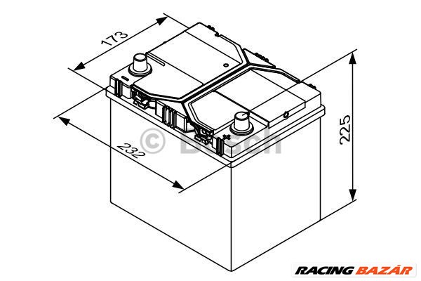 BOSCH 0 092 S4E 400 - Indító akkumulátor HYUNDAI INFINITI KIA MAN MAZDA MITSUBISHI NISSAN RENAULT SU 1. kép