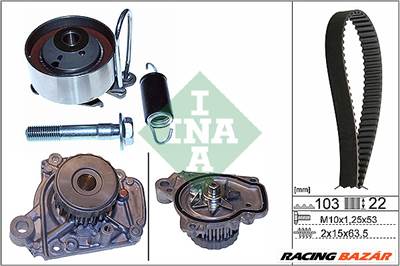 INA 530 0505 31 - Vízpumpa + fogasszíj készlet HONDA