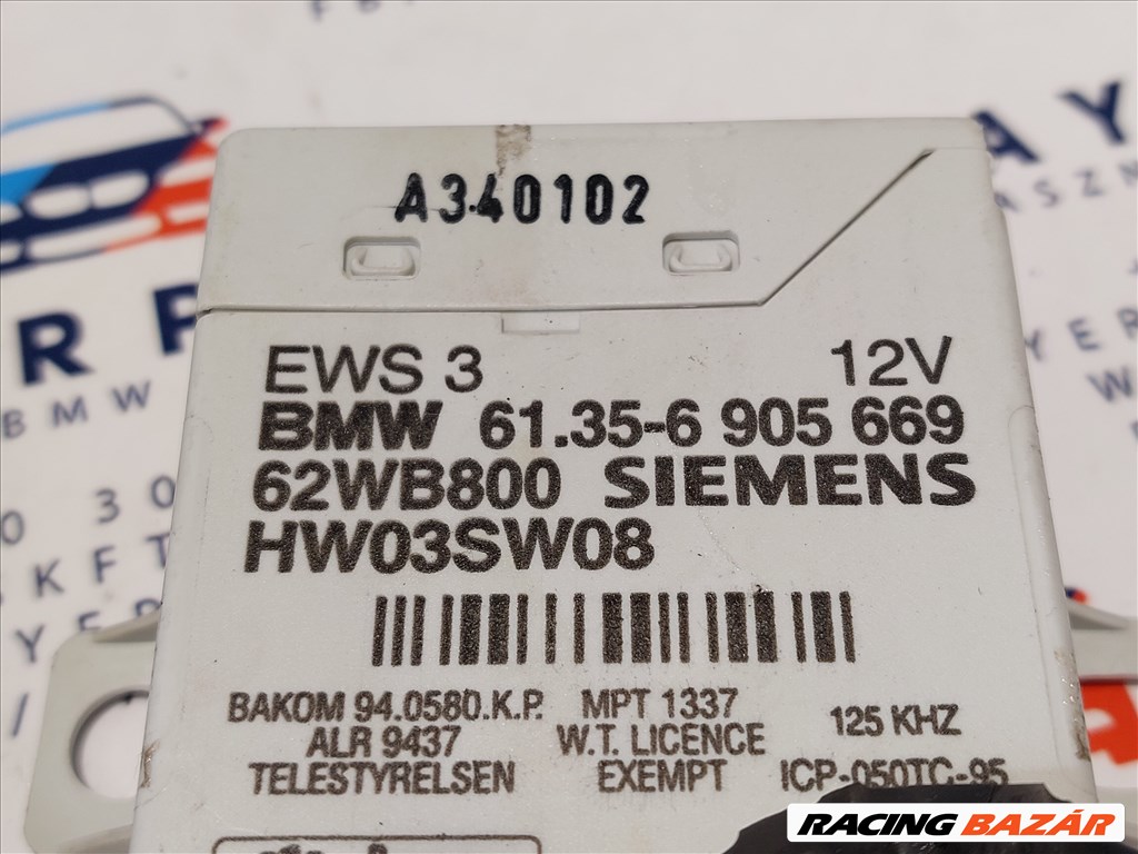BMW E46 320d M47 150le ECU EWS computer motorvezérlő indító szett (097227) 7792024 3. kép