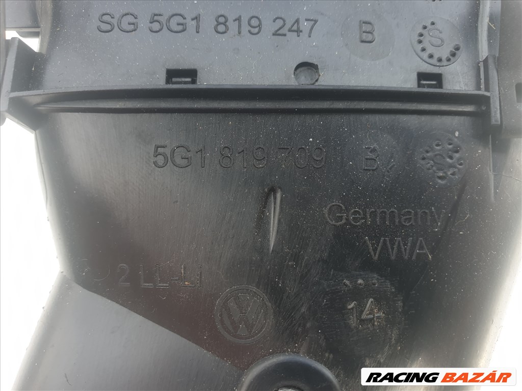 Volkswagen Golf VII bal szellőző rács 5G1 819 703  5g1819247 5. kép