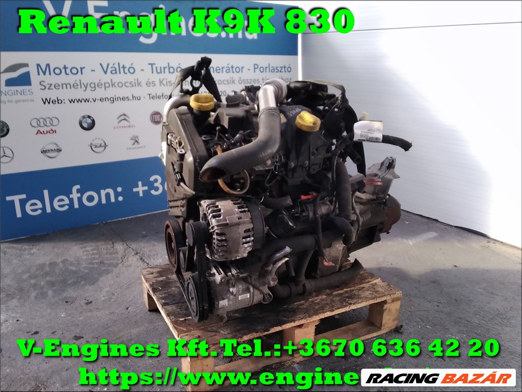 Renault K9K 830 bontott motor 1. kép