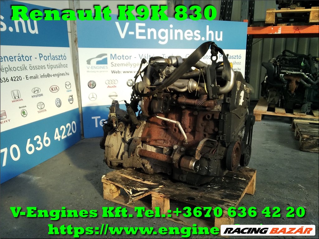Renault K9K 830 bontott motor 2. kép
