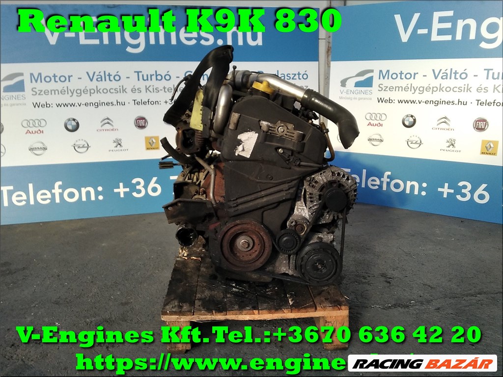 Renault K9K 830 bontott motor 3. kép