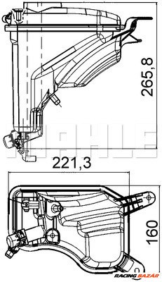 MAHLE CRT 207 000S - hűtőfolyadék kiegyenlítőtartály BMW BMW (BRILLIANCE) 1. kép