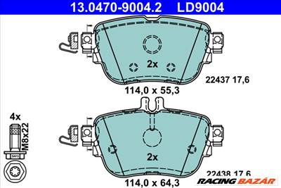 ATE 13.0470-9004.2 - fékbetétkészlet, tárcsafék MERCEDES-BENZ