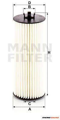 MANN-FILTER HU 6008/1 z - olajszűrő ASTON MARTIN MERCEDES-BENZ 1. kép
