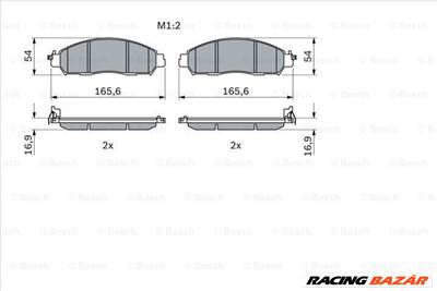 BOSCH 0 986 424 837 - fékbetétkészlet, tárcsafék NISSAN RENAULT