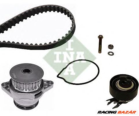 INA 530 0166 30 - Vízpumpa + fogasszíj készlet SEAT VW 1. kép