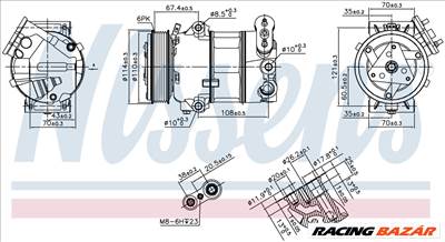 NISSENS 890339 Klímakompresszor CVC6