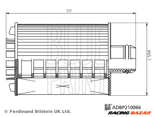 BLUE PRINT ADBP210066 - olajszűrő JEEP 1. kép