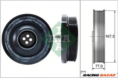 INA 544 0137 10 - Szíjtárcsa, főtengely BMW