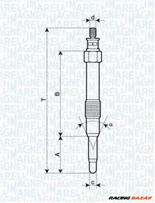 MAGNETI MARELLI 062900000304 - izzítógyertya ALFA ROMEO FIAT LANCIA MITSUBISHI